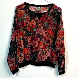 ONLY Sheer Floral Top